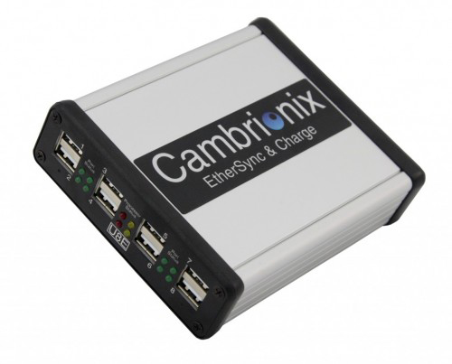 Cambrionix EtherSync USB 8 Port Charge and Sync Device